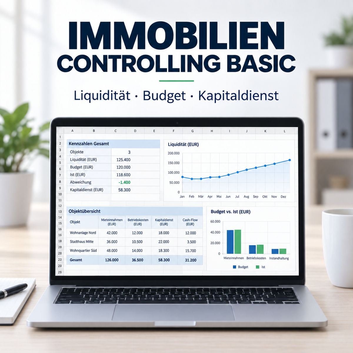Immobilien Controlling Excel Tool - Basic